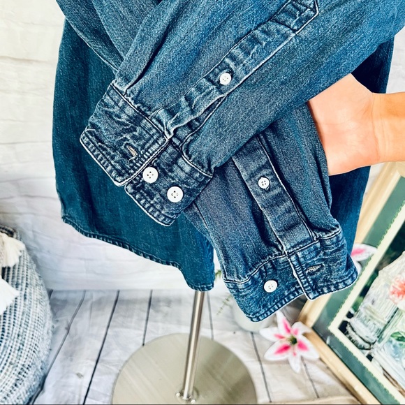 Vintage Menβs Denim Columbia Shirt - Picture 8 of 13